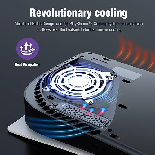 Miniatura 4 de Cubierta de metal a prueba de polvo y refrigeración para ranura de expansión SSD PlayStation 5 M.2, adecuada para todos los disipadores de calor PS5