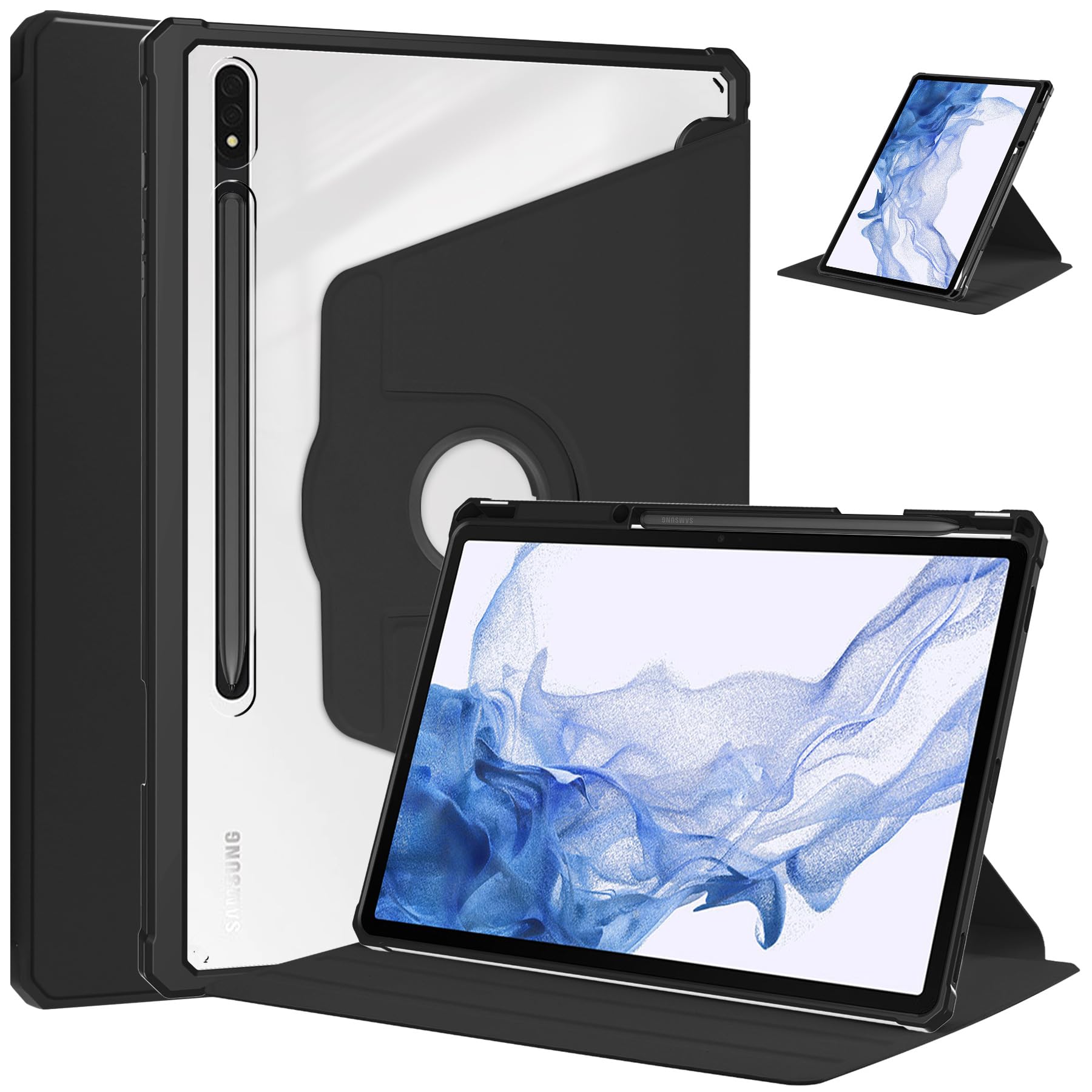 Amazon.co.jp: 360度回転式 スタンド Galaxy Tab A9+ 11インチ ケース 