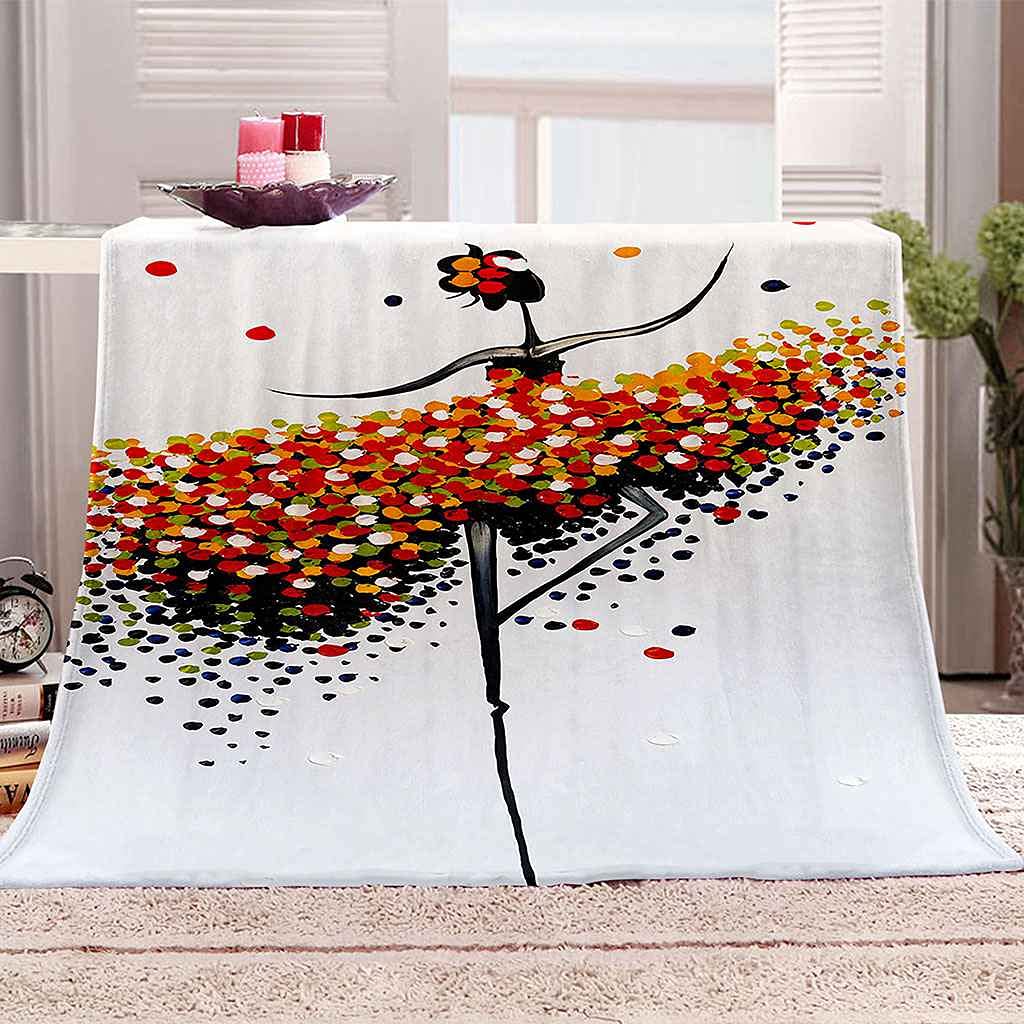Couverture polaire entretien facile microfibre anti-boulochage grand format 150x200