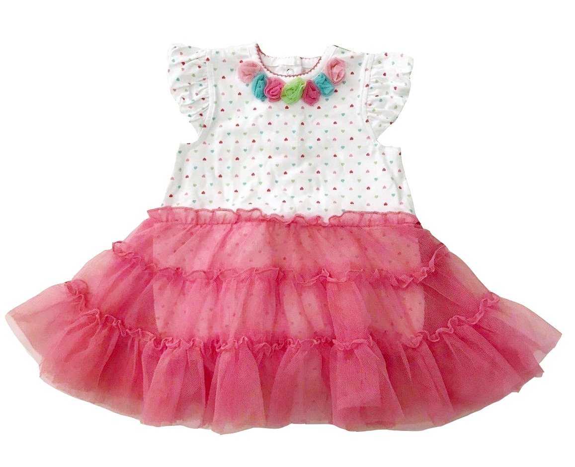 Little Me Tutu Popover For Baby Girls (3 Months, Pink)