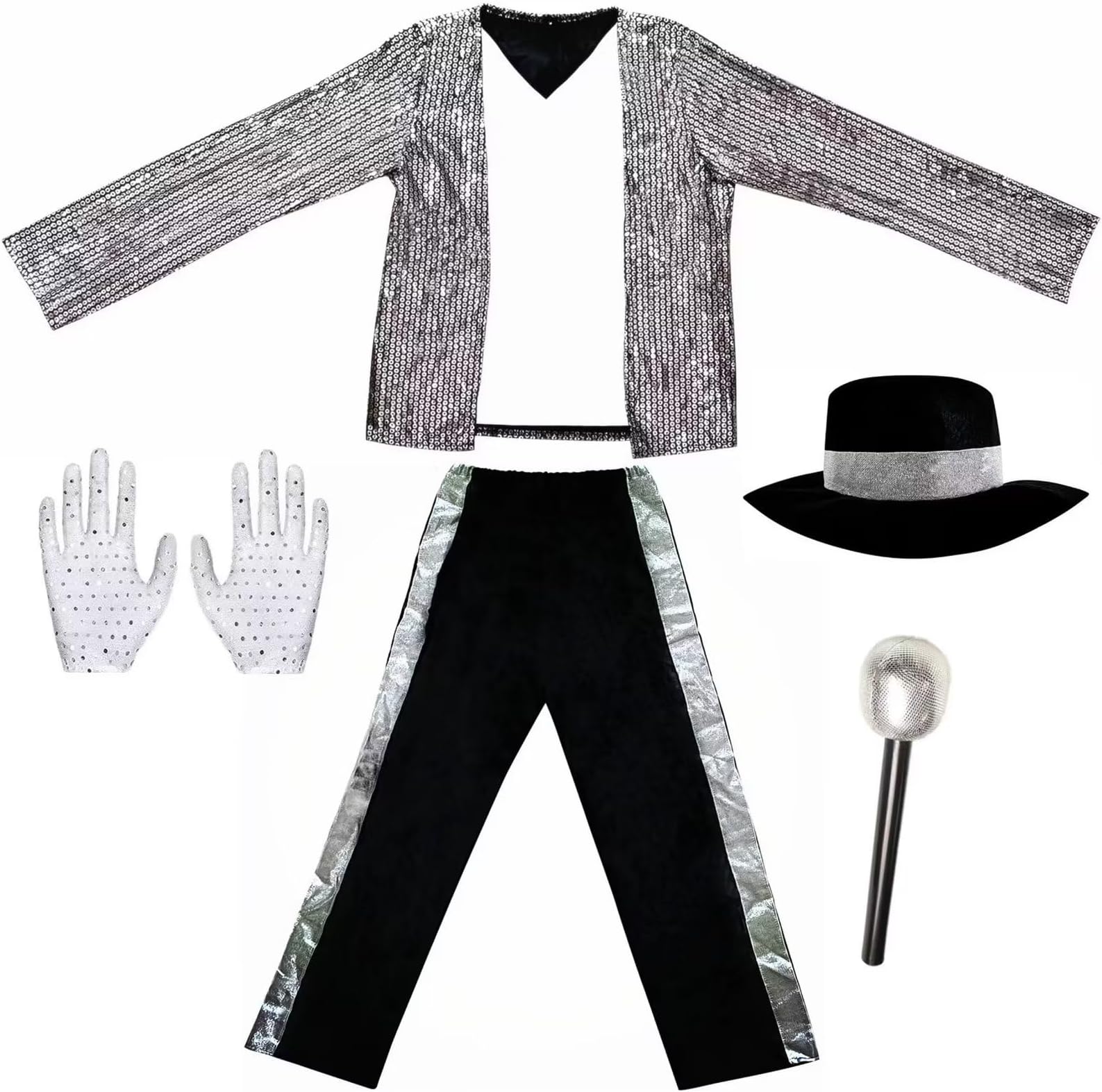 LumingKids 80's Outfits for Boys Girls Disco Costume Cosplay Halloween Costumes for Kids