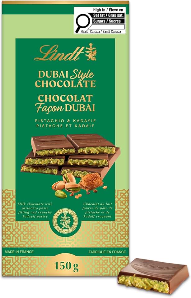 Lindt Dubai Style Chocolate Bar, 150g