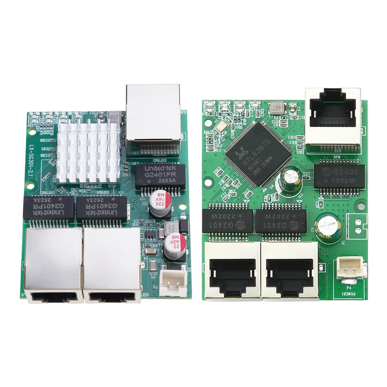 Modulo commutatore Ethernet a 3 Porte RJ45 Scheda Madre Industriale Accessori Rete Gigabit Ethernet Modifica