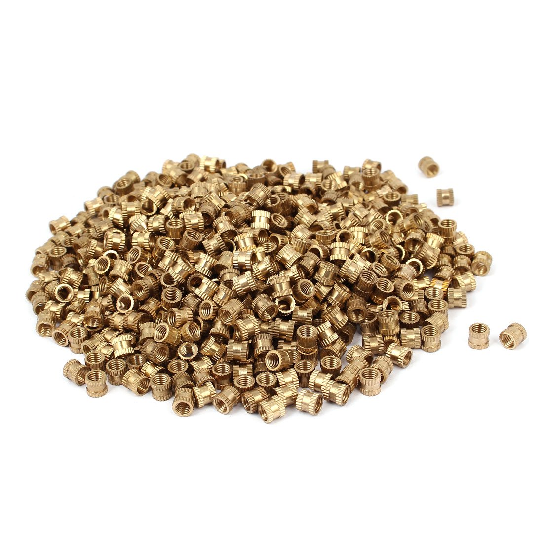 M5x6mmx6.3mm Brass Female Threaded Knurl Insert Embedded Nut Fastener 1000pcs (f487a8a2feb50905c274f725e52f68f0)