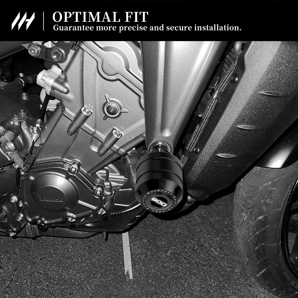 Motorrad Sturzschutz für XSR 900 2016-2026 XSR 900 GP 2024-2026 Rahmen-Schutz Kipp-Schutz Sturzprotektoren Crash-Protektoren xsr 900 gp Zubehör (Schwarz)