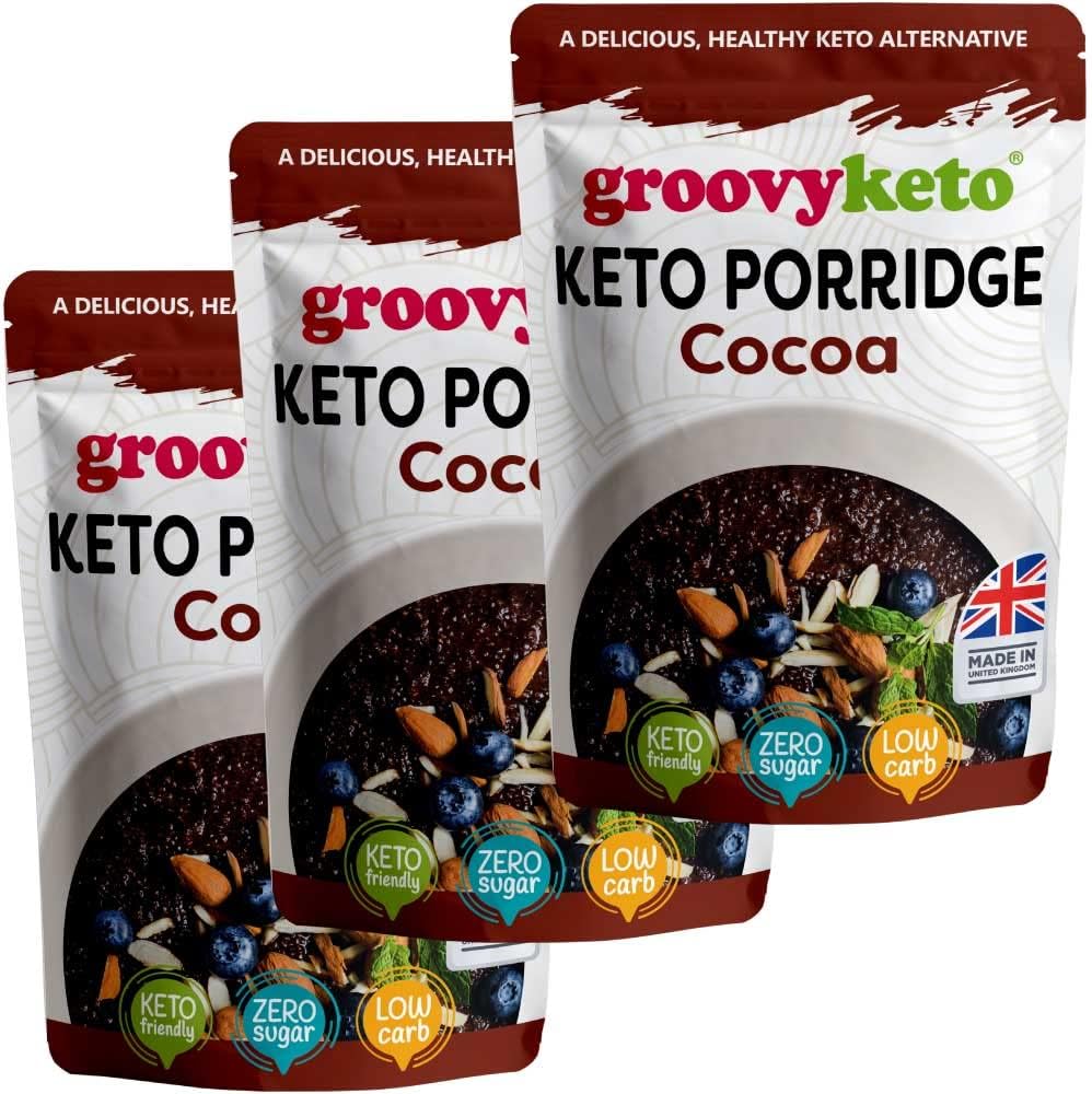 Groovy Keto Cocoa Breakfast Porridge 2g net carbs Low Carb Porridge