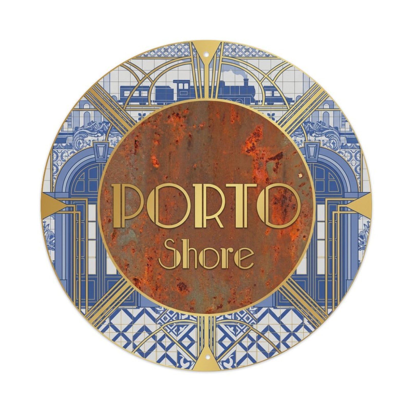Metal Tin Sign Ribeira Portugal Vintage Travel