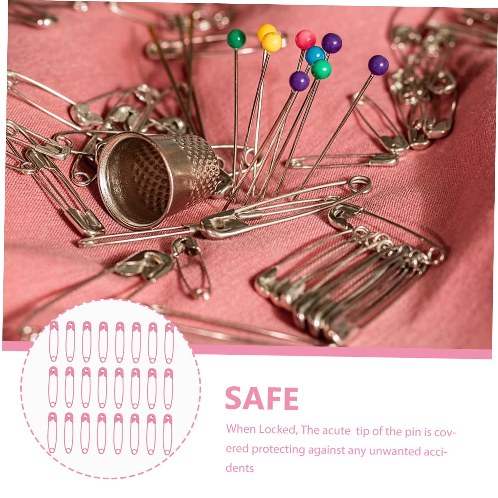 5 Sets Reisefreundliche Sicherheitsnadel-Clips Zum Nähen Von Schmuck. Personalisieren Sie Ihren Stil. Handgefertigte Brosche 100 Stück * 5