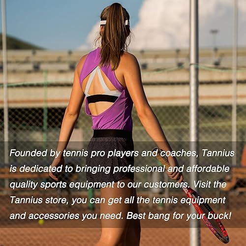 Miniatura 7 de Tacky - Cinta de agarre para raqueta de tenis, paquete de 6 agarres de tenis, cinta absorbente y mejorada para raqueta de tenis (color degradado)