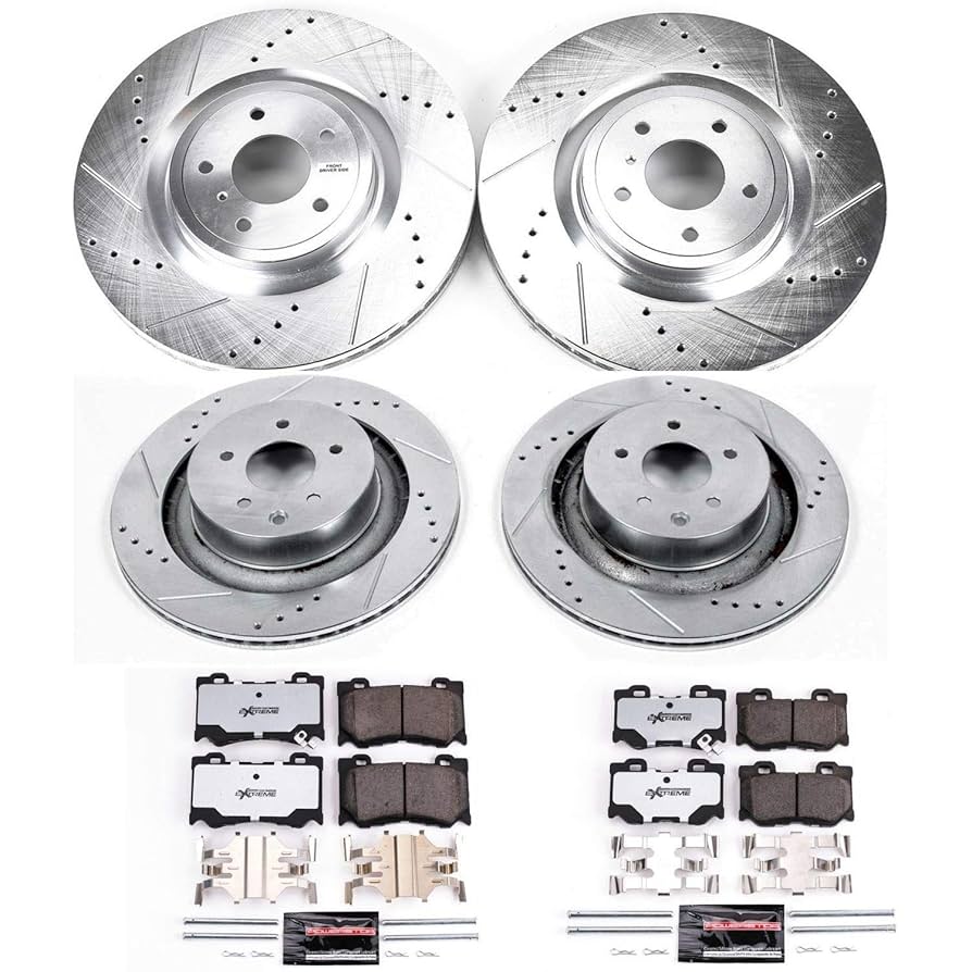 Amazon.com: Power Stop K4138-26 Front and Rear Z26 Carbon