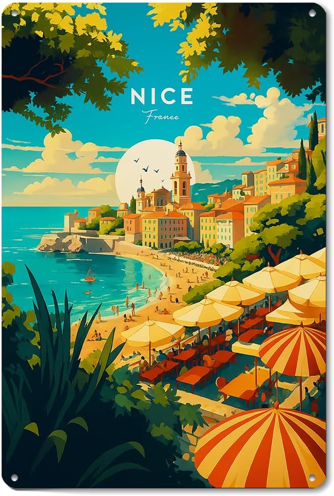 CXHDSY Nice Travel Wall Decor Retro Metal Sign Poster for Garage Man Cave Bathroom Bedroom Farm Inspirational Popular Wall Art 8x12 Inch Signs Posters