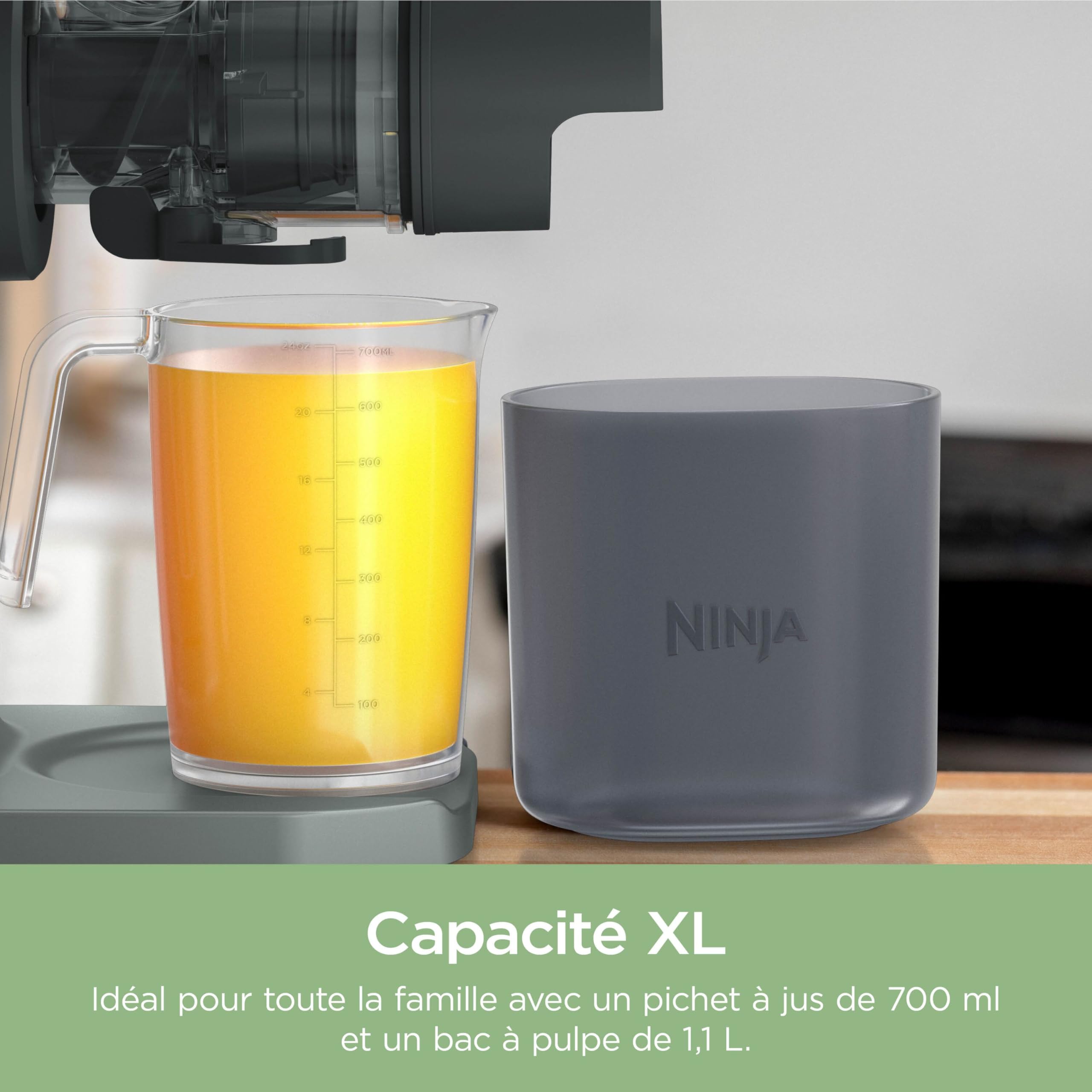 Ninja Extracteur de jus à froid 3-en-1,carafe de 700 ml JC152EU