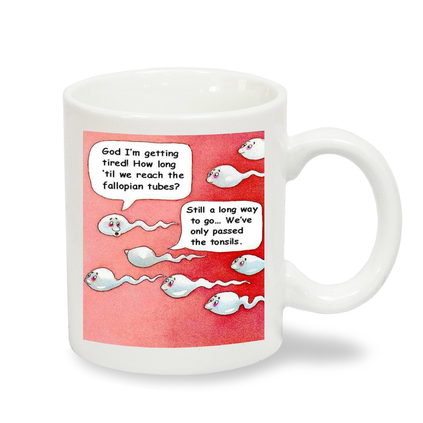 Mugs N Kisses Funny Sperm Joke Rude Novelty Coffee Mug - Exclusive To The Serendipity Vita Collection. Funny Mugs For All Occasions.