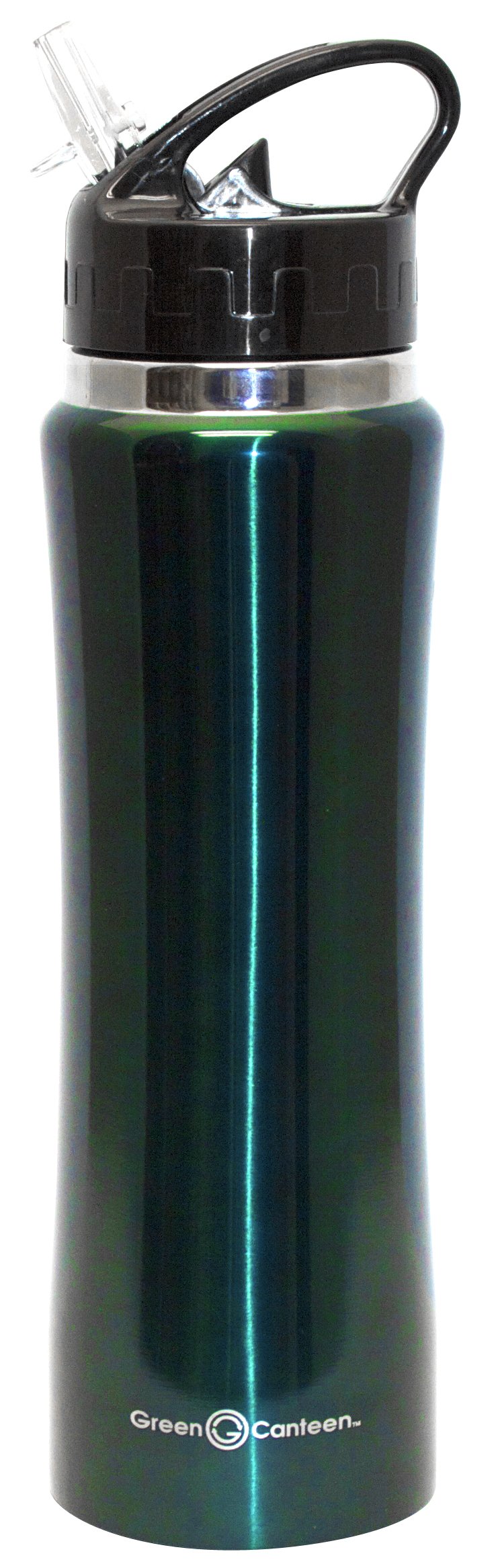 Green Canteen Vacuum Double Wall Stainless Steel Thermal Water Bottle, 25 oz, Hunter Green