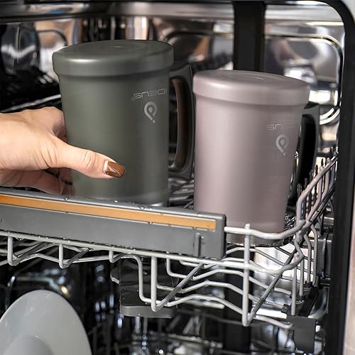 Miniatura 9 de Ideus Vaso de cerveza aislado, 2432 onzas, taza de cerveza de doble pared de acero inoxidable, vaso gigante para cerveza de metal con mango de