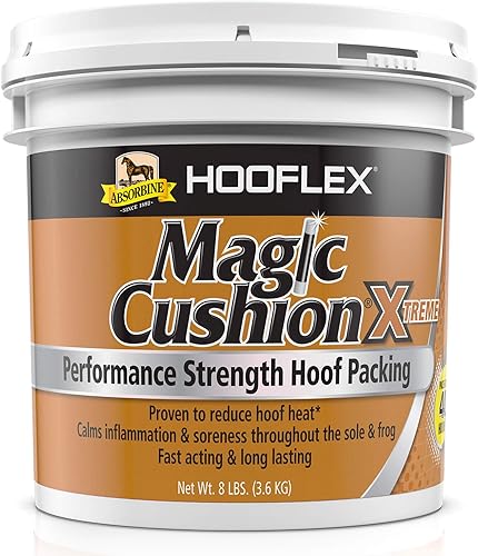 Absorbine Hooflex Magic Cushion Xtreme - Embalaje para pezuñas, formulado veterinariamente, alivio fuerte, de acción rápida, reduce el calor de las