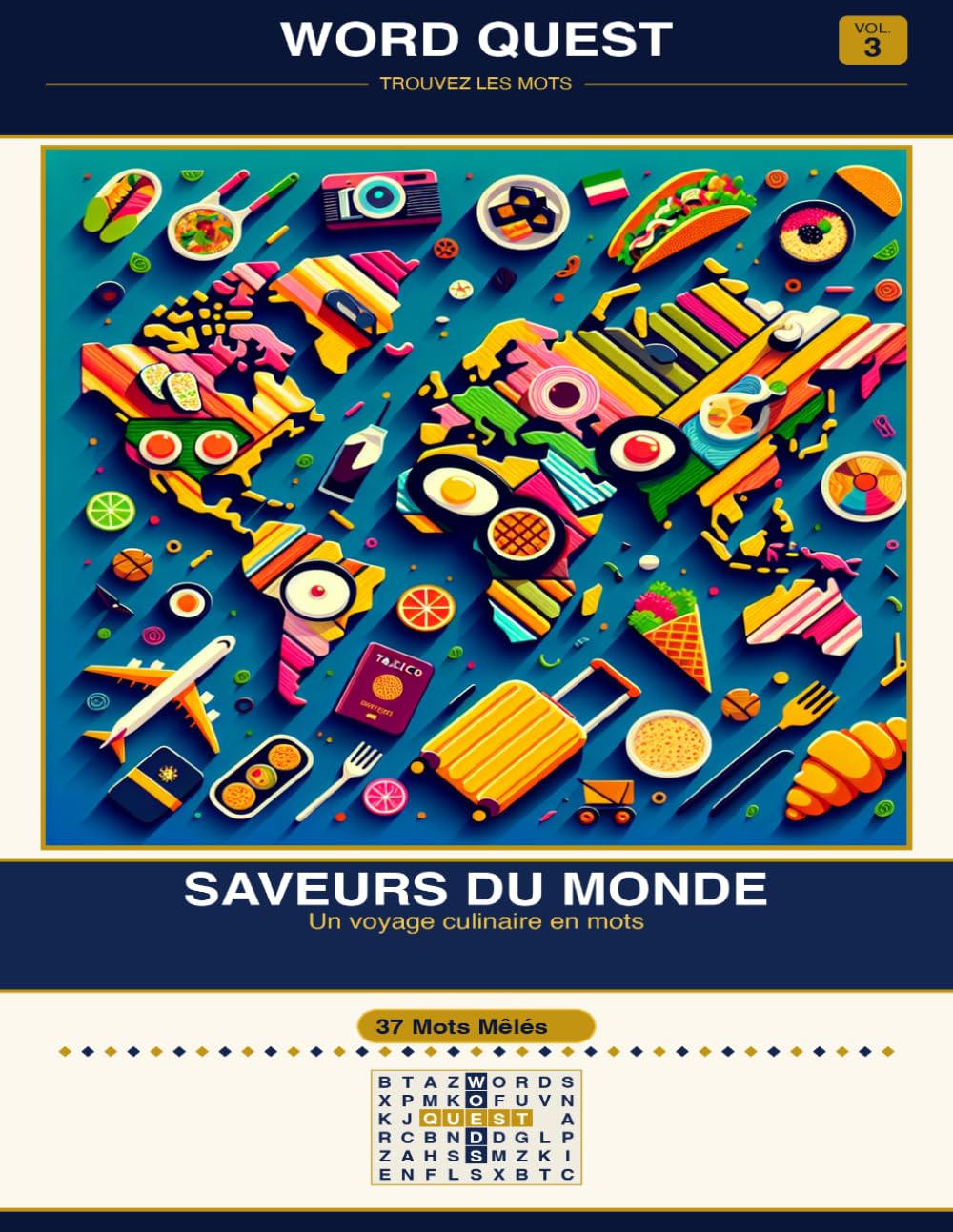 WORD QUEST Vol. 3: Saveurs du Monde: Un voyage culinaire en mots: 13