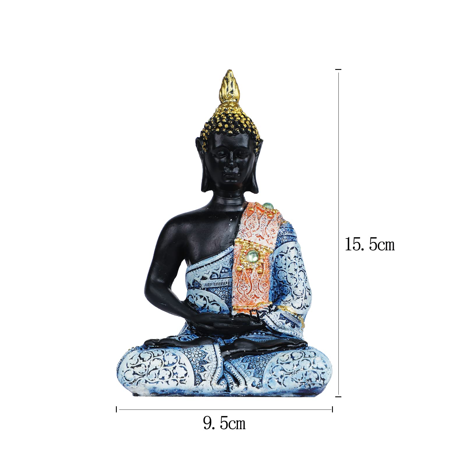 Amazon.co.jp: HOBIVA タイ 仏像 樹脂オーナメント ミニ 釈迦如来 座り