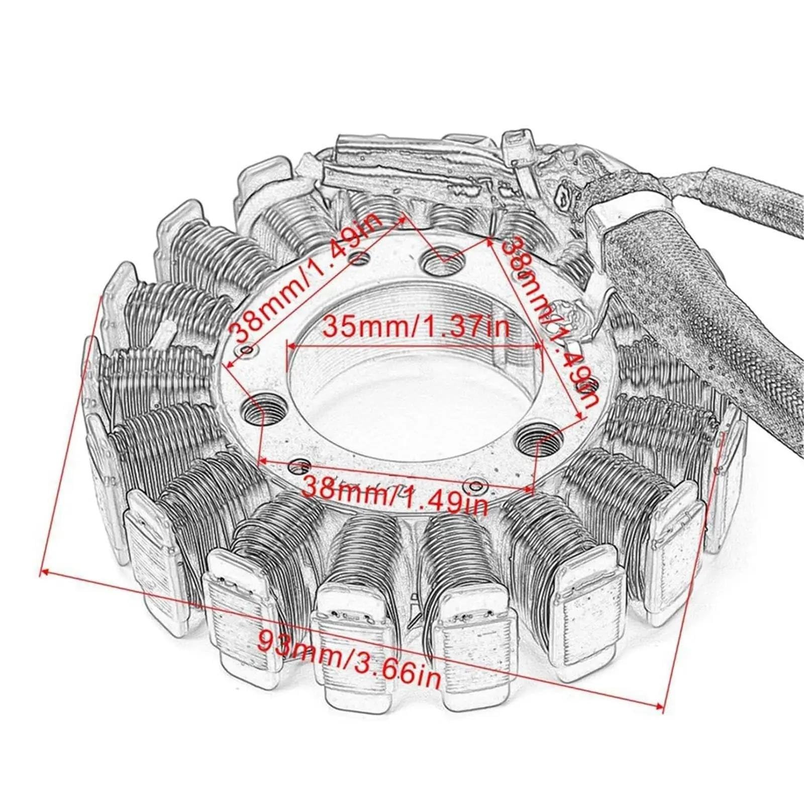 Dispositivi Accensione Moto Per KLX400 Per KLX400R Per KLX400SR Per KLX 400 400R 400SR 2003 2004 Bobina Statore Per Motocicletta Ricambi OEM 21003-S007 Kit Accensione Motocicletta