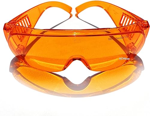 Miniatura 9 de MCWlaser Gafas de seguridad láser OD 6+ 190-540nm VioletaAzulVerdeUV Laser Gafas protectoras para 355nm 405nm 445nm 447nm 450nm 460nm 473nm 515nm