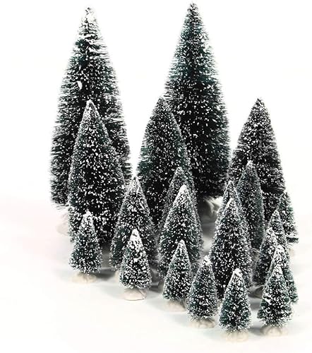 Árboles de pinos variados, accesorios de villa de Lemax