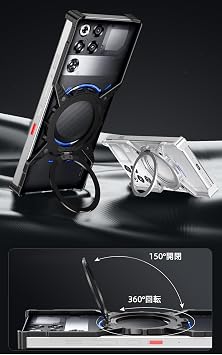 Red Magic 11 Pro Bumper Aluminum Stand Heat Dissipation Case for Red Magic 11 Pro+ Shock Absorption Heavy Duty Cover Silver