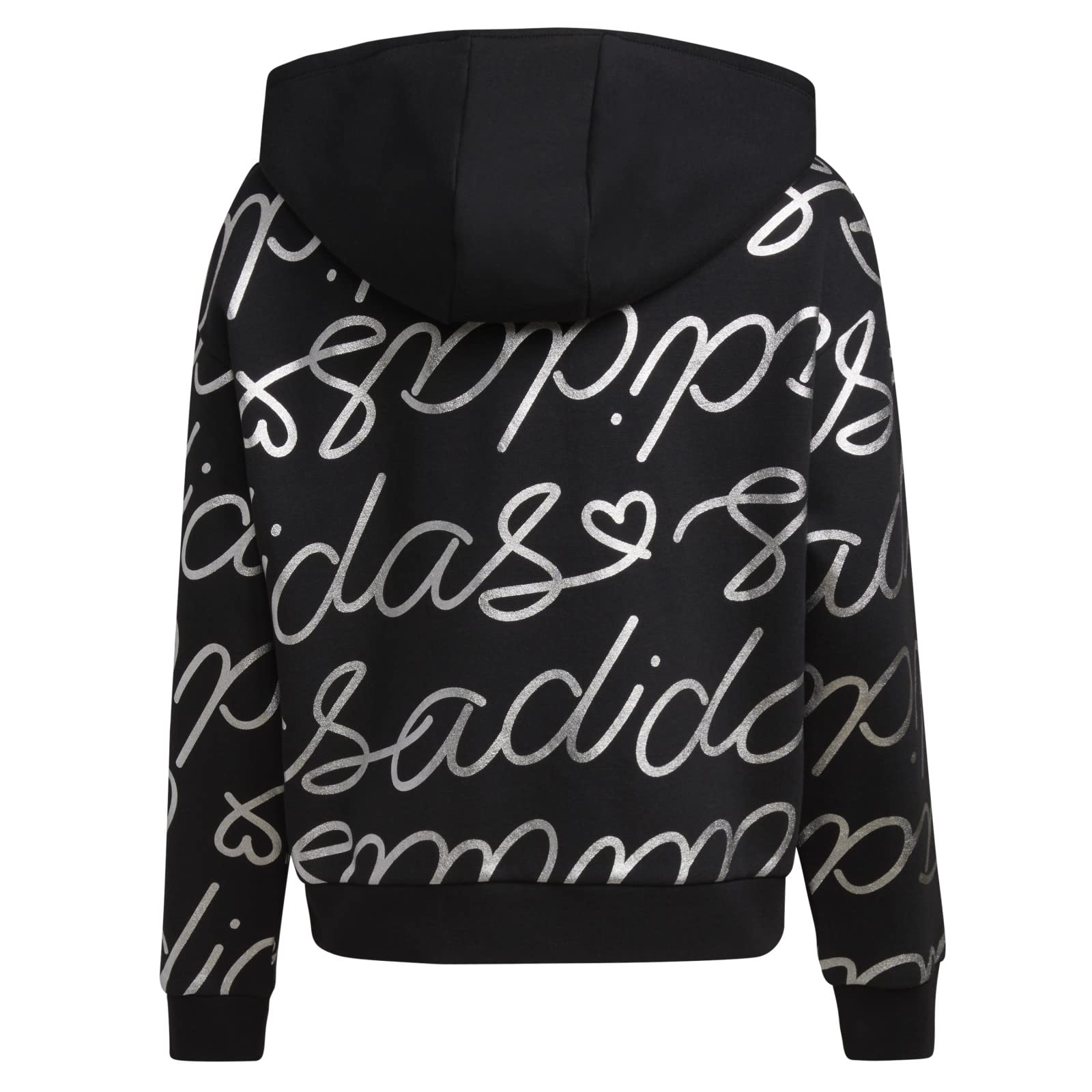 adidas Felpa con cappuccio in pile con stampa allover da ragazza
