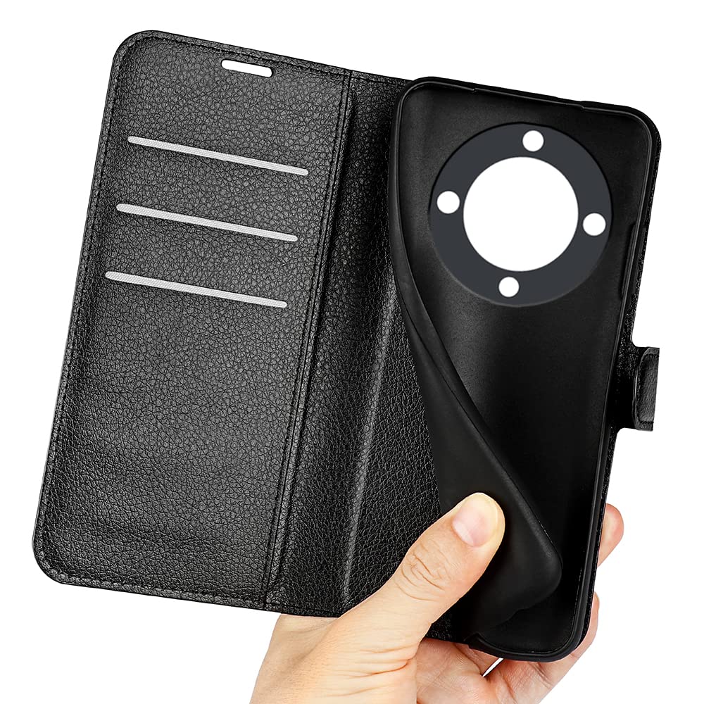 TECHGEAR Custodia in Pelle Compatibile con Honor Magic 5 Lite, Cover Libro Protettiva con Slot per