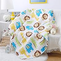 Vista 11 de ABREEZE Colcha de algodón para niñas, manta acolchada de 43 x 51 pulgadas, para niños pequeños y bebés, manta de cama de bebé, manta acolchada