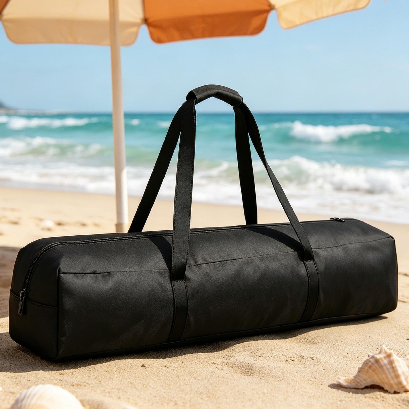 Borsa per ombrellone da spiaggia, resistente, portatile, con cerniera | Custodia per ombrellone da patio, per amaca, ombrellone, ristorante, giardino, cortile