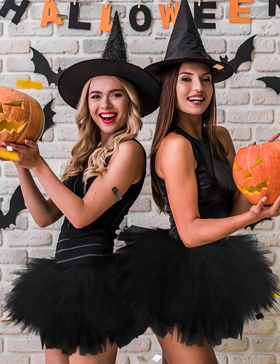 BFONS Tutus for Women Adult 5 Layered Tutu Tulle Skirts Costumes for Womens Tutu Skirts for Girls Teens Halloween Ballet