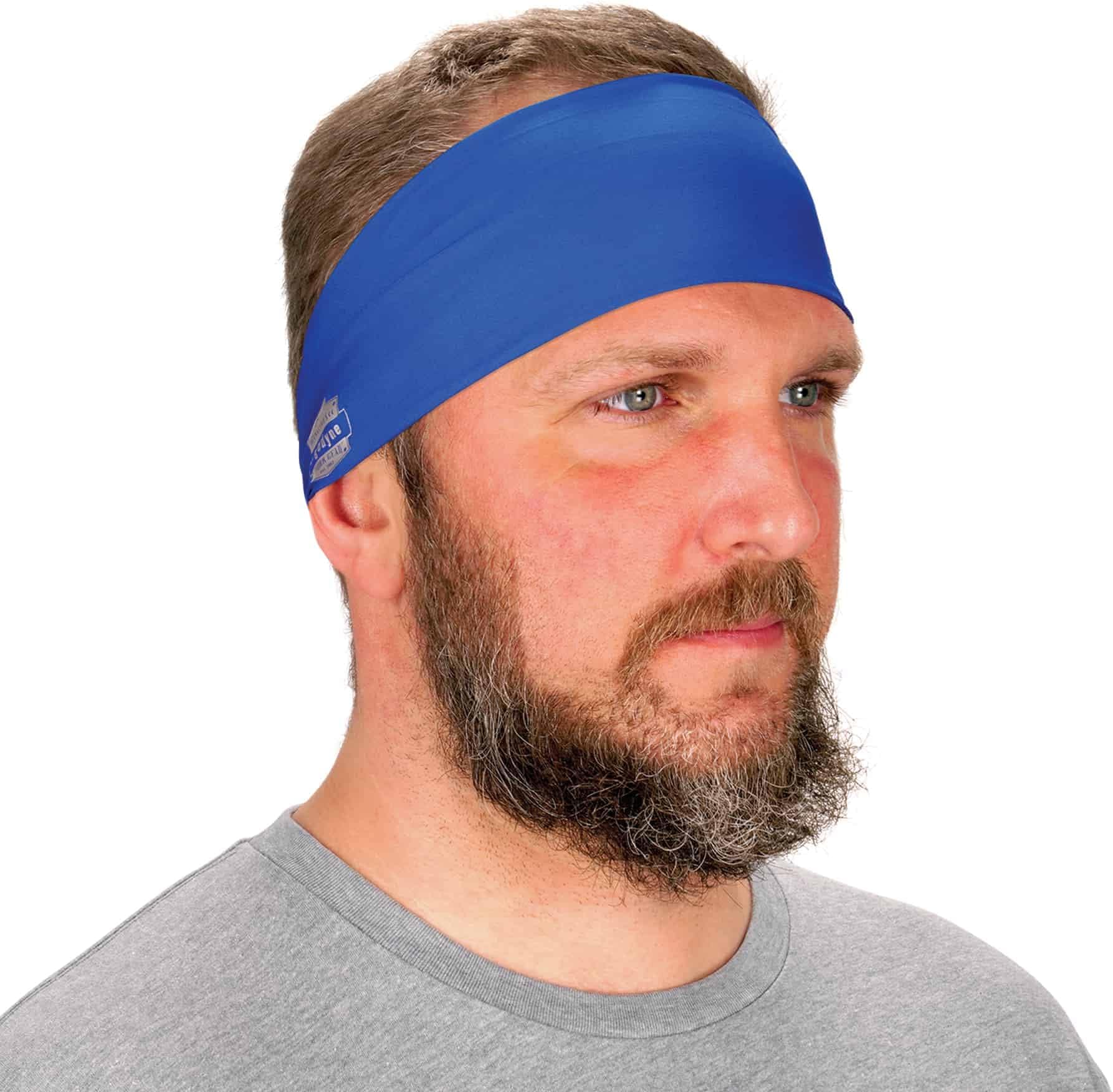 Ergodyne Chill-Its 6634 Cooling Headband, Sports Headbands for Men and Women, Moisture Wicking