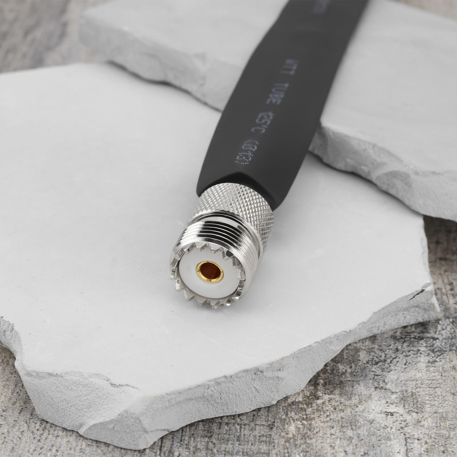 1 kabel koncentryczny UHF CB żeński do żeńskiego koncentryczny kabel bezprzewodowy do systemu GSM system nawigacji GPS komunikacja bezprzewodowa 30 cm / 12 cali 50 omów