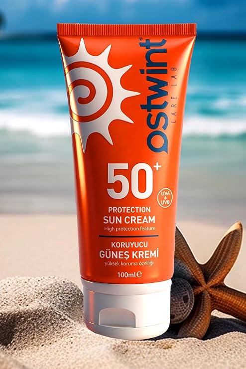 Ostwint Güneş Kremi SPF 50+ 100 ml - UVA/UVB Koruma, Cilt Lekelenmelerine Karşı Etkili, Yaşlanma Belirtilerine Karşı