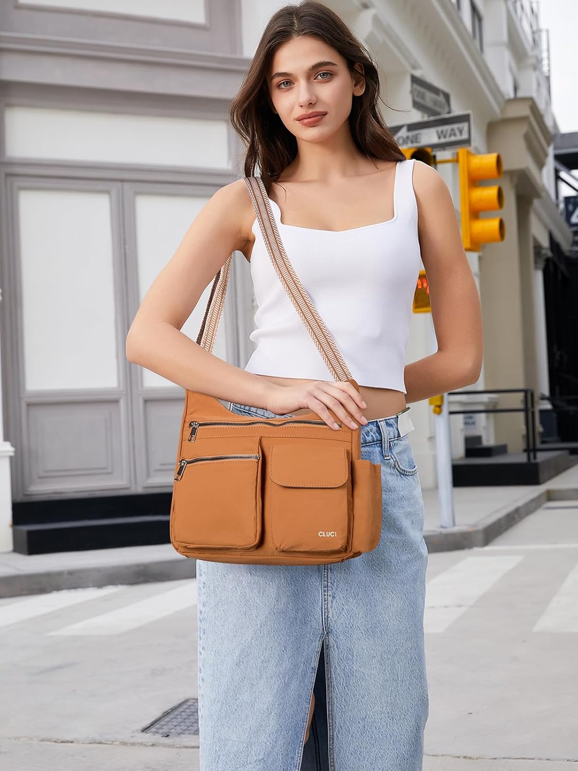 CLUCI Travel Purses for Women, Waterproof Nylon Crossbody Bags for Woman Trendy, Anti Theft Shoulder Handbags for Ladies - Image 2