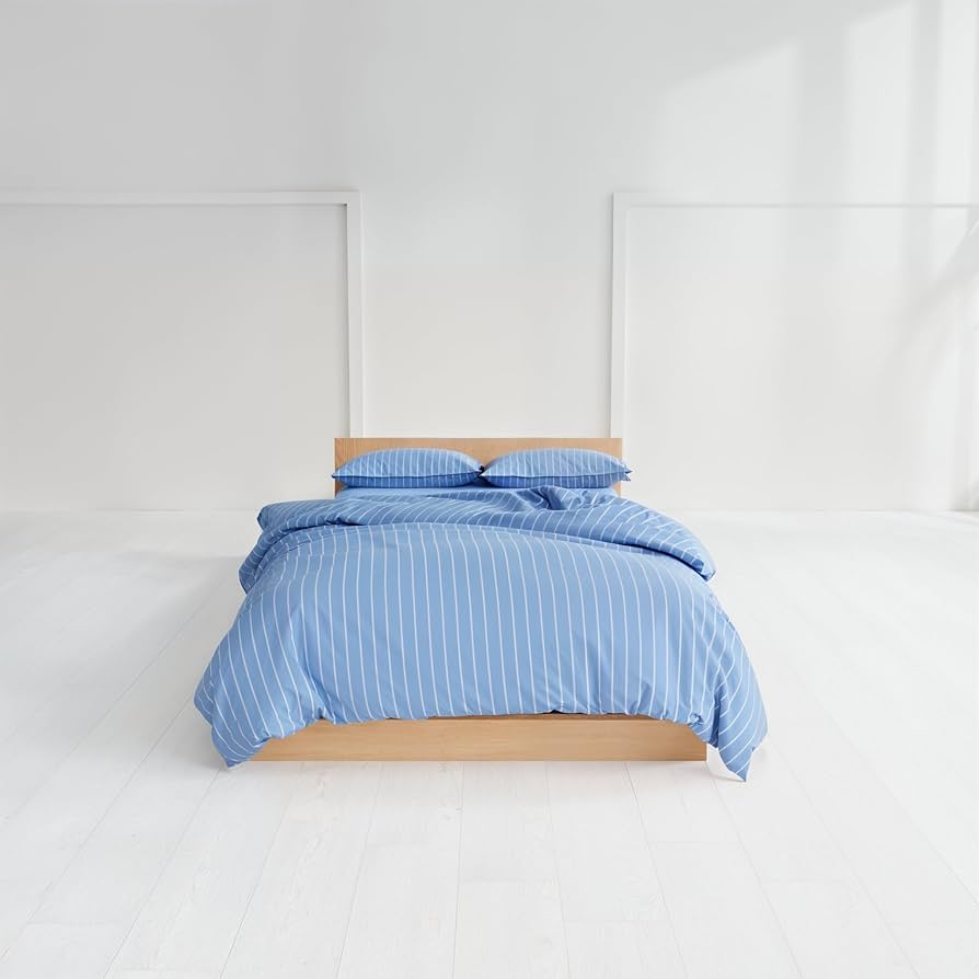 Amazon｜offtime(オフタイム) ストライプ/無地 布団カバーセット