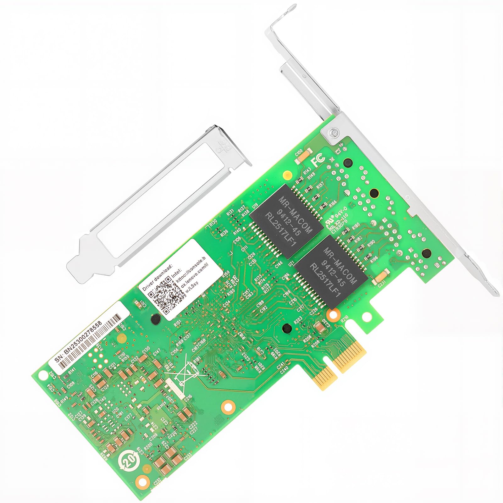PCIe 2.1 x1 for Intel I350-T4 I350AM2 Chipset 1Gb 4 Port RJ45 LAN Card Support Windows Server/Windows/Linux/VMware/ESX