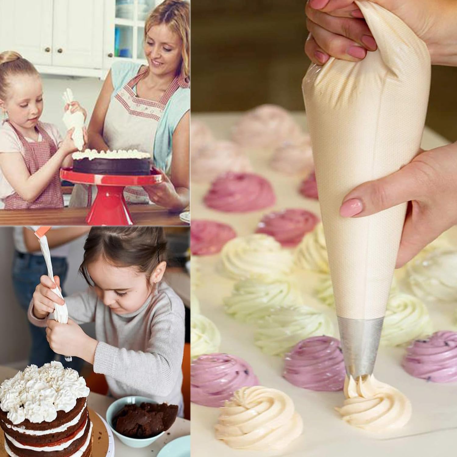 Poches à Douille Jetables Professionnelles pour Pâtisserie - Lot de 100