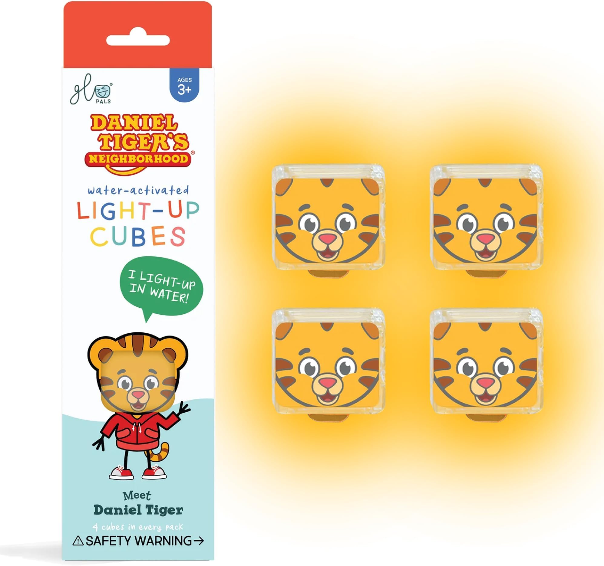 x Daniel Tiger's Neighborhood Water-Activated Light-Up Cubes for Sensory Play