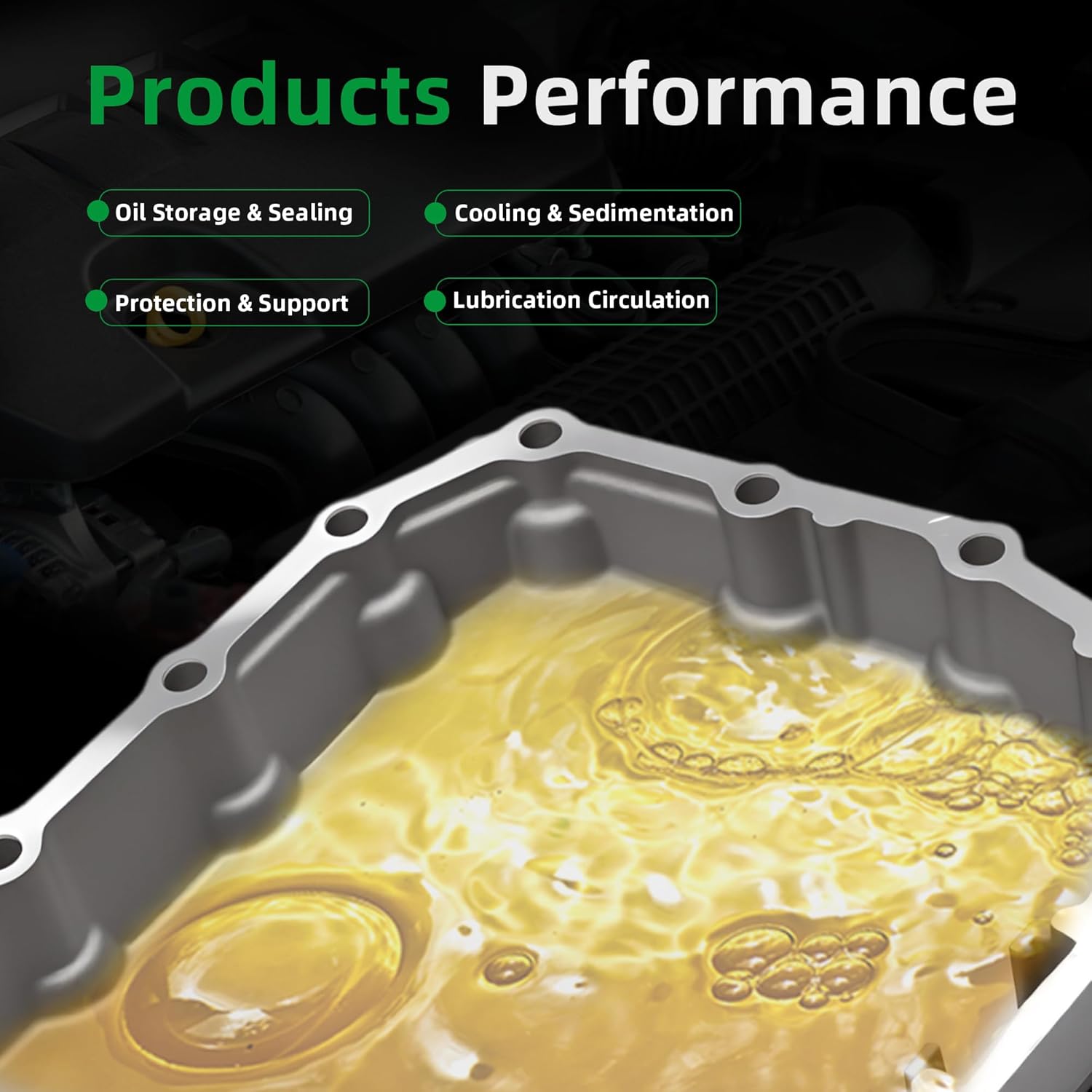 Transmission Oil Pan with Drain Plug, for Honda Civic 2014 2015 2016 2017 2018 2019 2020, 1.5L 1.8L 2.4L, CVT Transmission, #OE 21151-R3W-000 21151R3W000