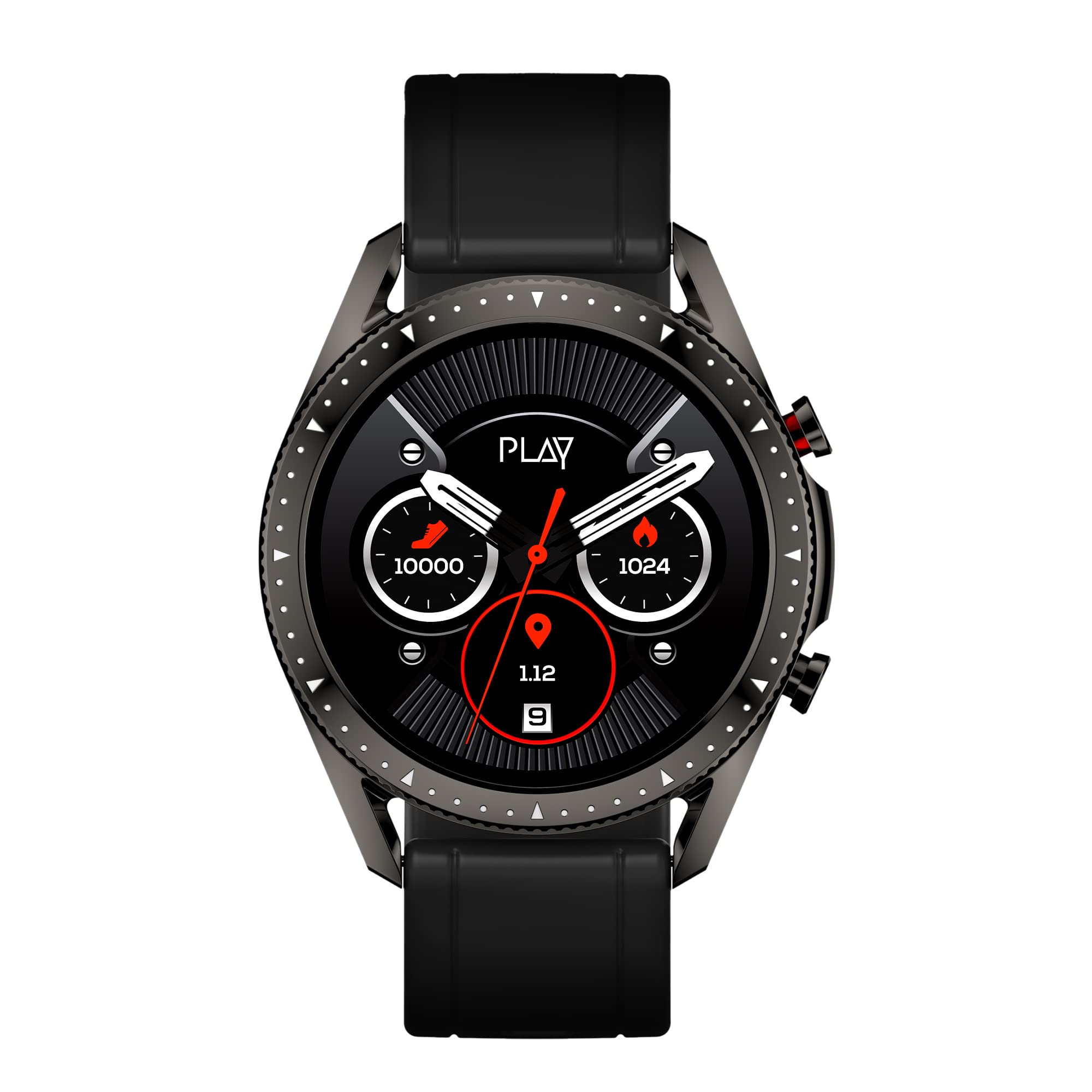 World Of PLAY PLAYFIT DIAL 2 ; 1.3” Full Touch IPS Display; Bluetooth Calling; Multiple Exercise Modes; 24-Hour Heart Rate Monitor; IP67 Water Protection (Black) (B0B38XBFC8) Amazon Price History, Amazon Price Tracker