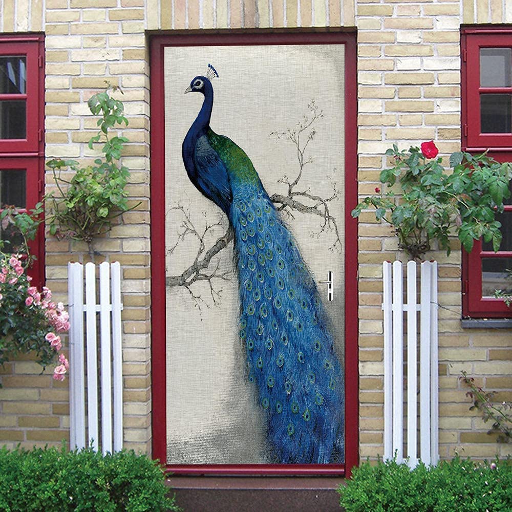 Adesivi Per Porte Interne 3D Arte Casa Idee Diy Peel And Stick Zelfklevend Behang En Verwijderbare Vinyl Deurstickers Voor Huisdecoratie 90 X 210 Cm - Foto Della Porta Della Stanza Dell -220913-85947