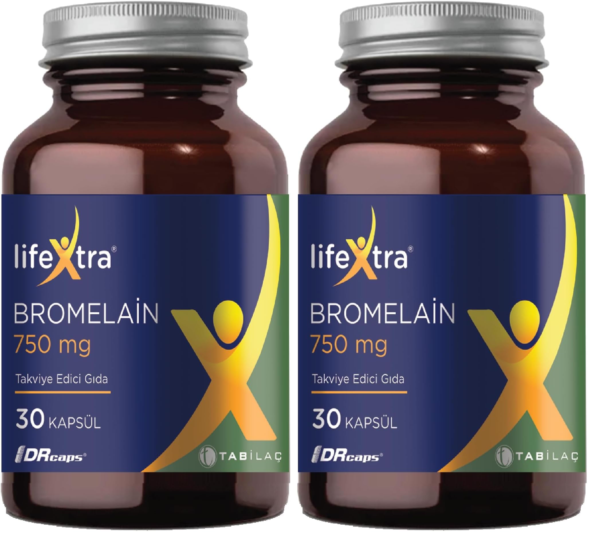 Lifextra Bromelain 30 Kapsül (2 paketi)
