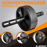 Amonax Hasizom Erősítő Roller Szett - Csúszásmentes Edzőkerék Térdvédő Párnával, Otthoni Edzéshez, Férfiaknak és Nőknek 2