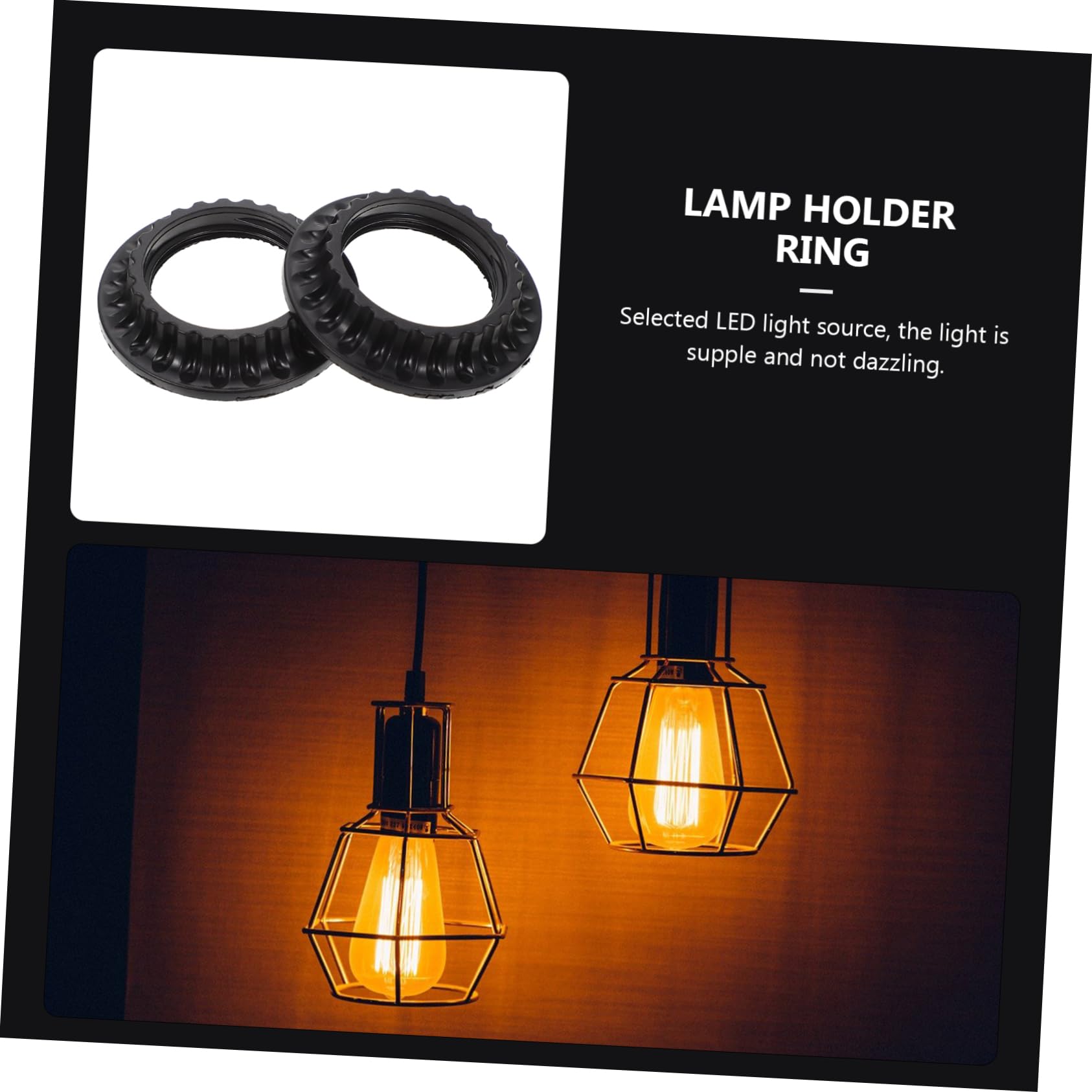 KALLORY 10Pcs Light Holder Fixing Ring Durable Light Holder Circle for Easy DIY Installation Secure Lamp Base Support Long Lasting and Reliable Lighting Accessory