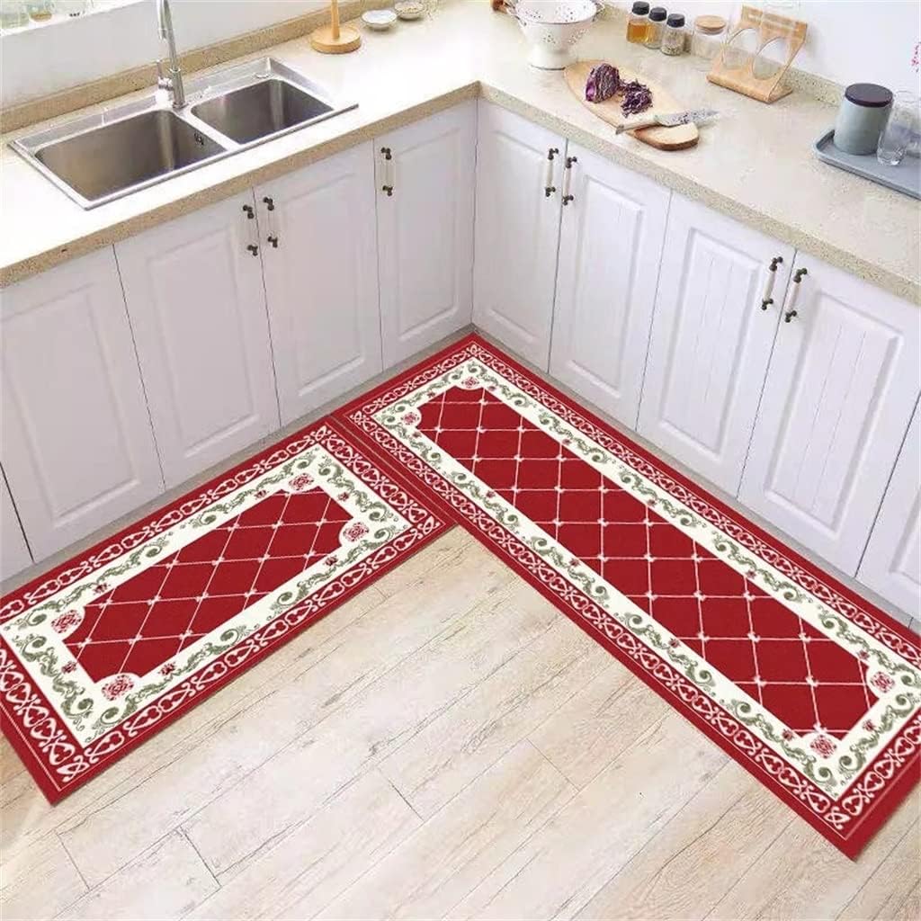Kitchen Mat Rug Home Decor Entry Door Rug Bedroom Balcony Bathroom Corridor Mat(D,50x160cm)