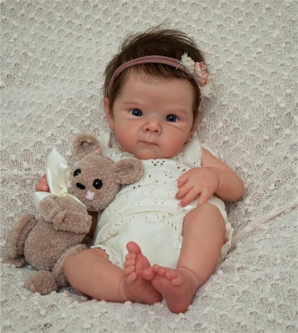 Zero pam Reborn Baby Dolls Silicone Full Body, 45CM Realistic Baby Doll, Anatomically Correct, Full Silicone Baby, Lifelike Baby Dolls For Girls