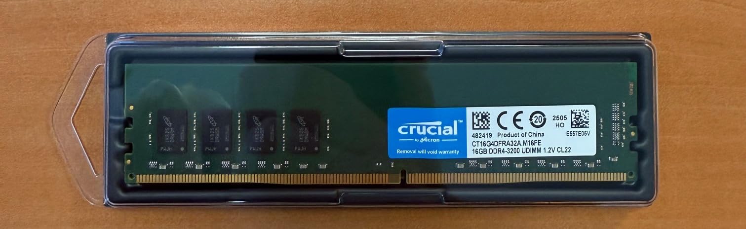 Crucial RAM 16GB DDR4 3200MHz CL22 (2933MHz oder 2666MHz) Desktop Arbeitsspeicher CT16G4DFRA32A