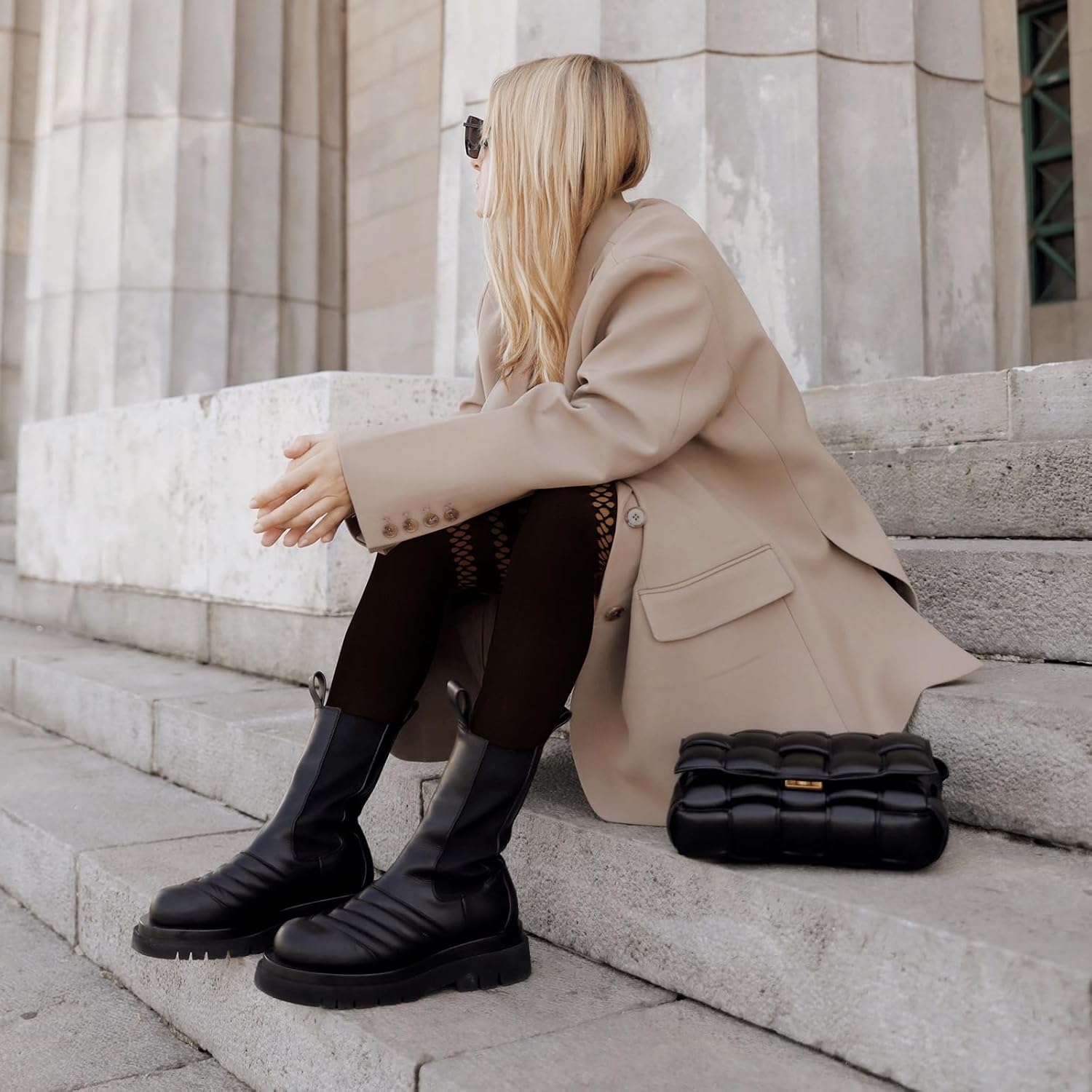 Yilanmy Mock Thigh High Stockings For Women Sexy Fishnet Tights Suspender Pantyhose 2 Pairs - Image 6