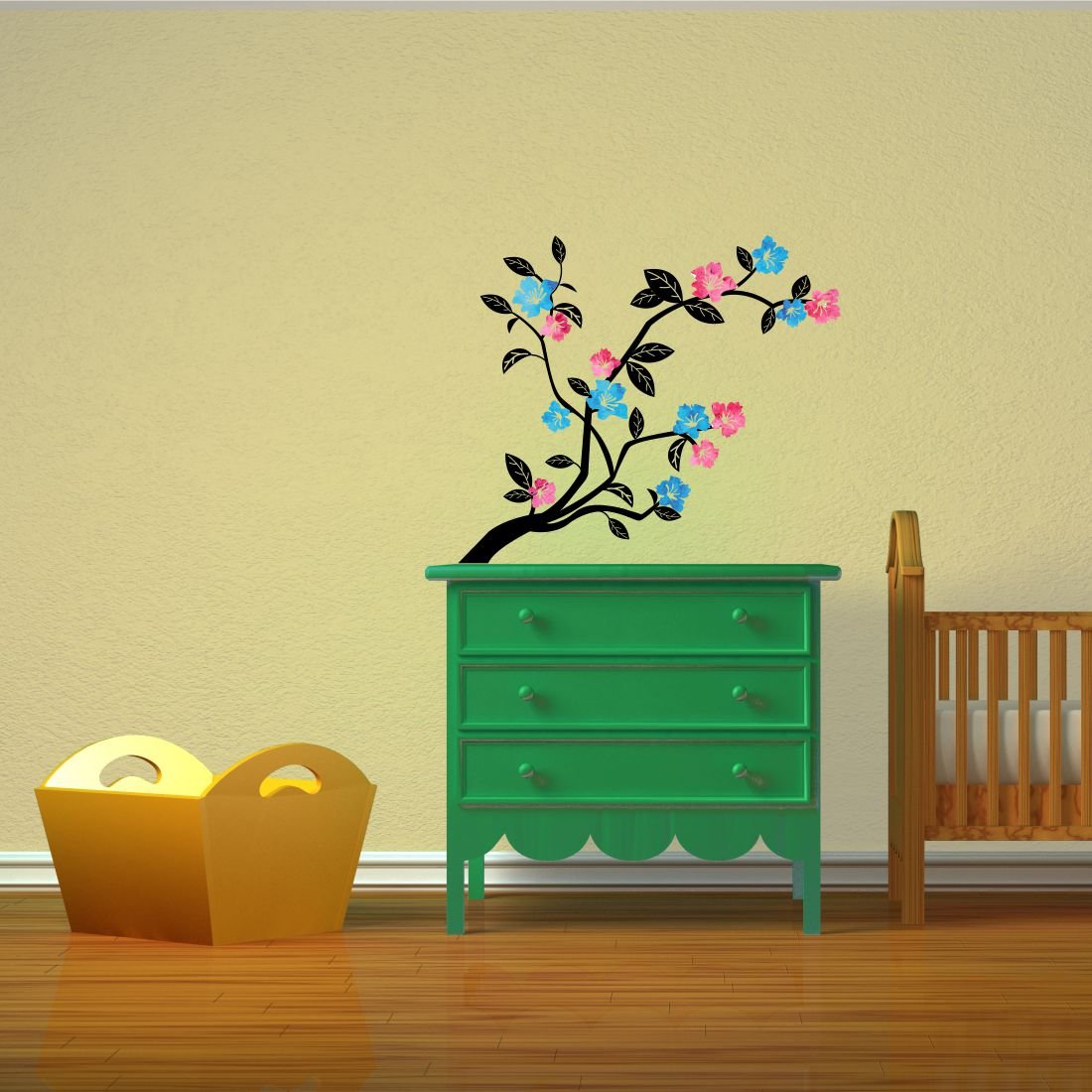 Asian Paints Wall-Ons, Bedroom Branch Decal, DIY Removable Peel and Stick Wall Sticker - Covers H 1 ft x W 2.5 ft, Home Décor (B076BPZ2RY) Amazon Price History, Amazon Price Tracker